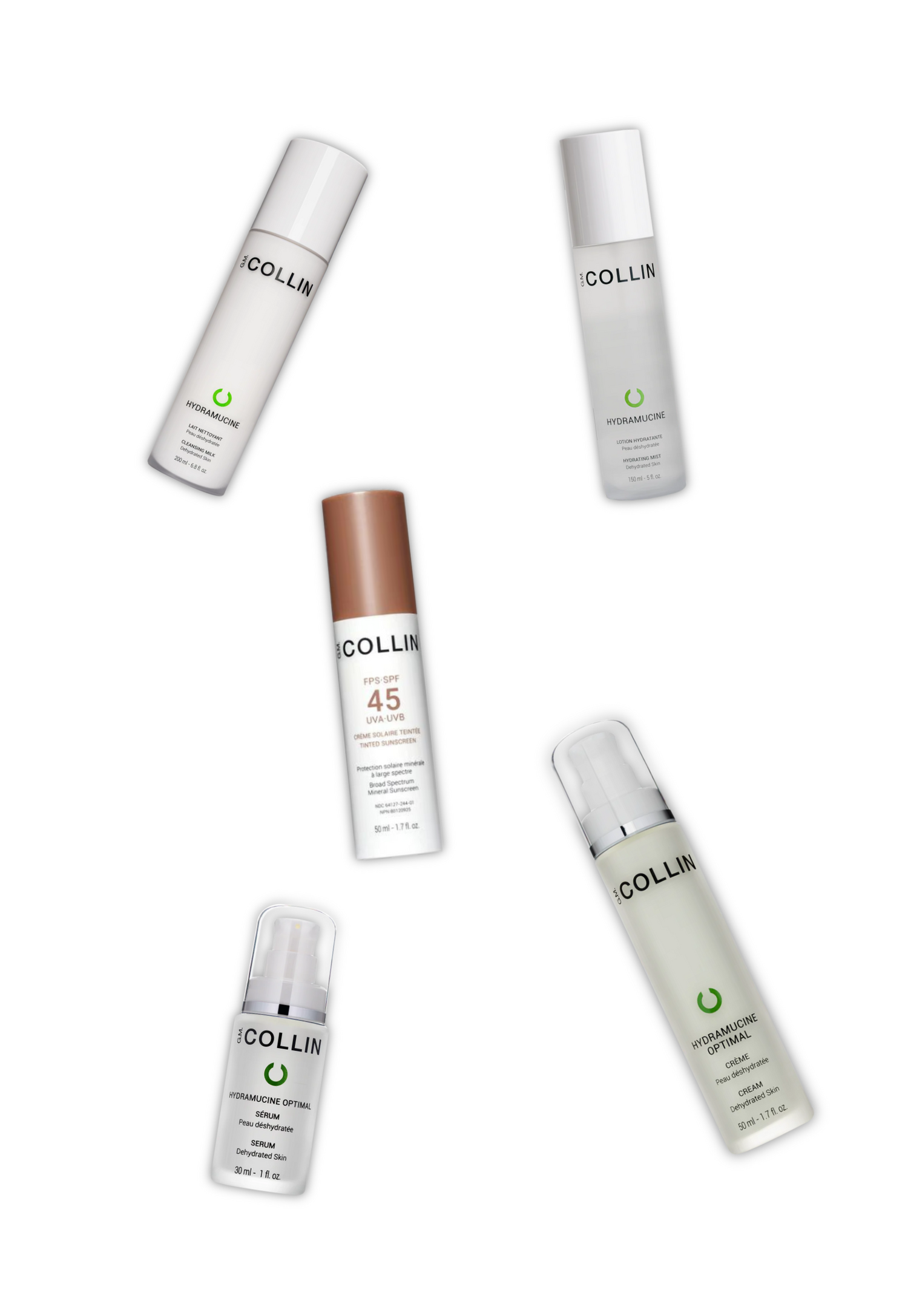 Ensemble de produits essentiel G.M. Collin pour le soins de la peau